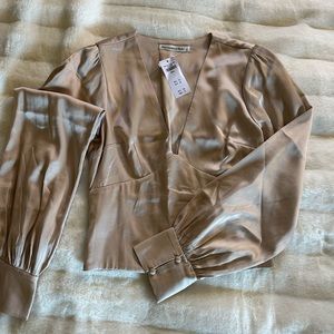 NWT Abercrombie satin blouse